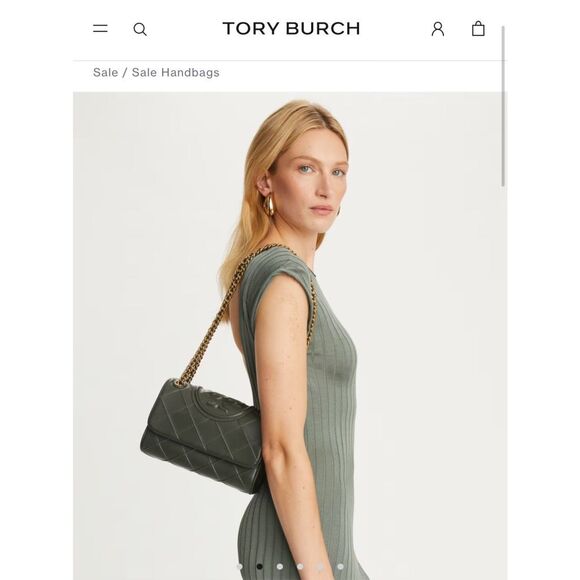 🚫SOLD🚫Tory Burch Soft Fleming Convertible Shoulder Bag in Sycamore (Green) - Picture 9 of 17